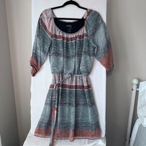 ENFOCUS Studio Women's Dress Sz 14 NWOT Multicolor